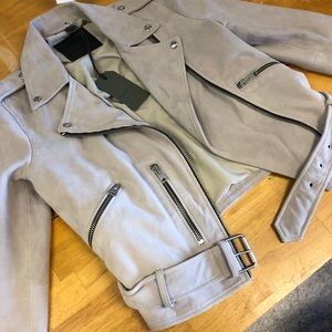 All Saints 100% Leather Suede Jacket